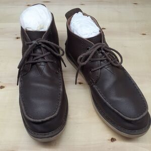 TOMS Chukka Waterproof Brown Leather Boots Men's Size 8